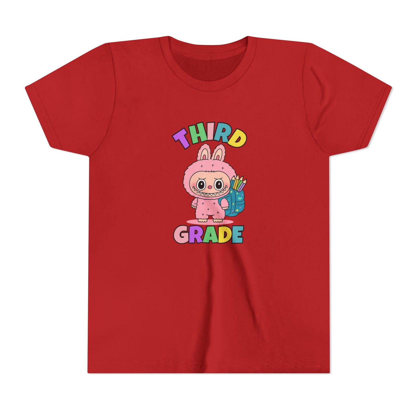 Personalized Back to School Shirt Labubu Grade Tee Birthday Gift Cute School T-shirt
