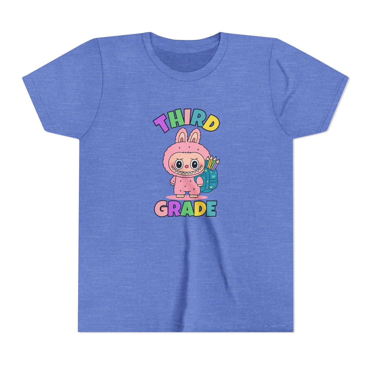 Personalized Back to School Shirt Labubu Grade Tee Birthday Gift Cute School T-shirt