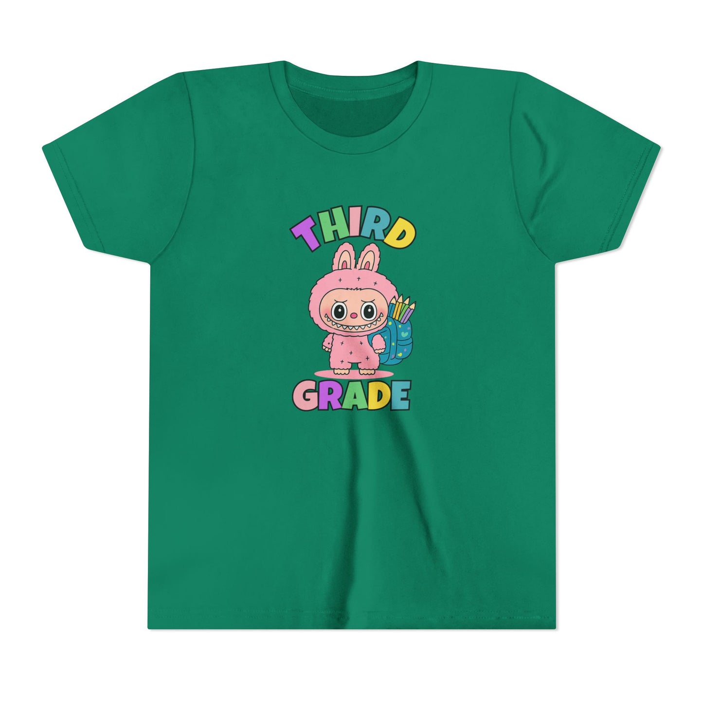 Personalized Back to School Shirt Labubu Grade Tee Birthday Gift Cute School T-shirt