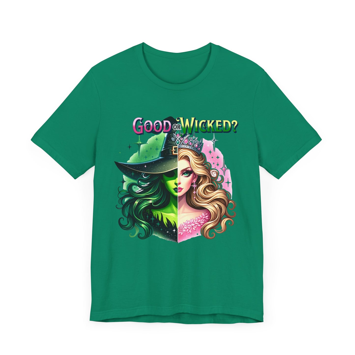 Good or Wicked Tee, Wicked Tee Shirts, Wicked Movie. Pink and Green Tee, Wicked Merch, Birthday Gift, Glinda, Elphaba, Wicked Theme, Gift for Her