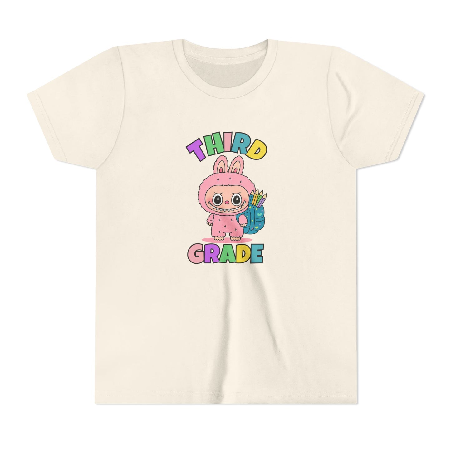 Personalized Back to School Shirt Labubu Grade Tee Birthday Gift Cute School T-shirt
