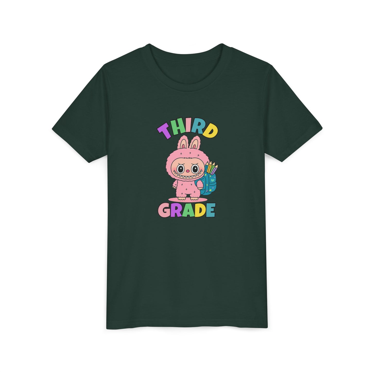 Personalized Back to School Shirt Labubu Grade Tee Birthday Gift Cute School T-shirt