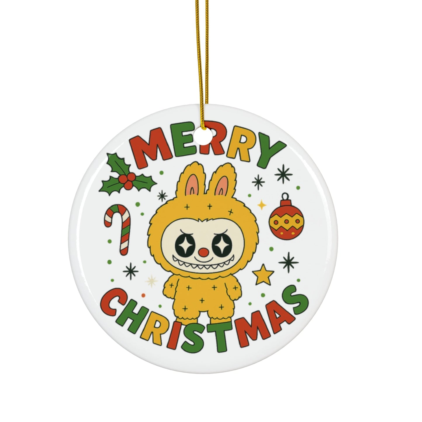 For the Quirky Holiday Decor Lover Labubu Christmas Ornament Holiday Gift