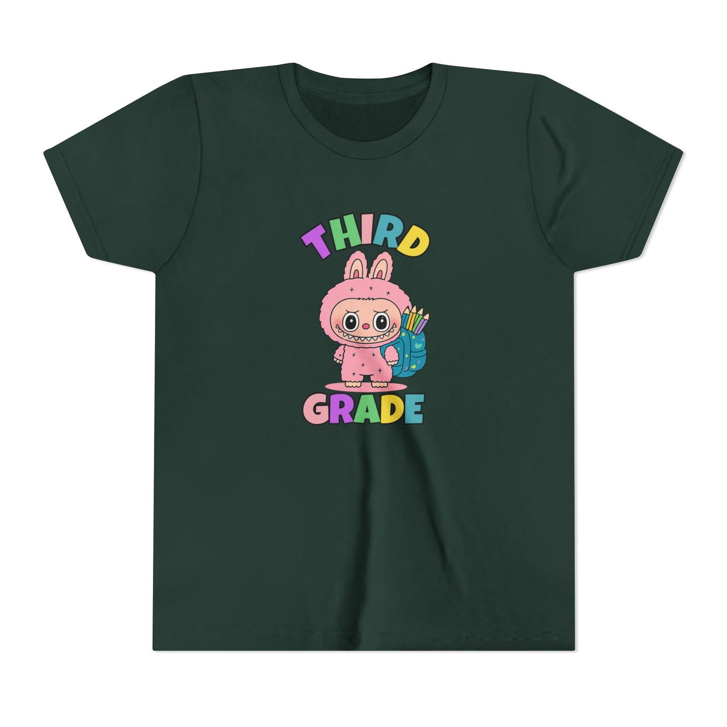 Personalized Back to School Shirt Labubu Grade Tee Birthday Gift Cute School T-shirt