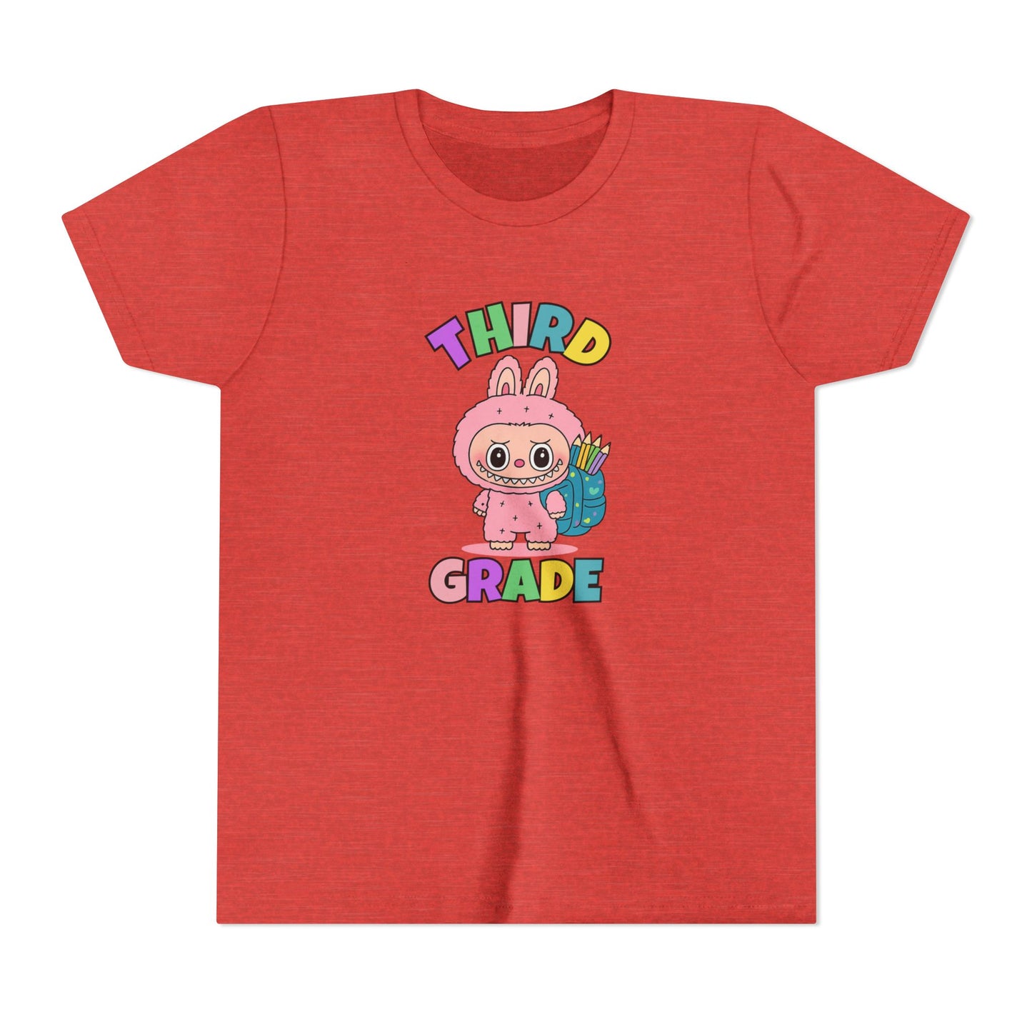 Personalized Back to School Shirt Labubu Grade Tee Birthday Gift Cute School T-shirt