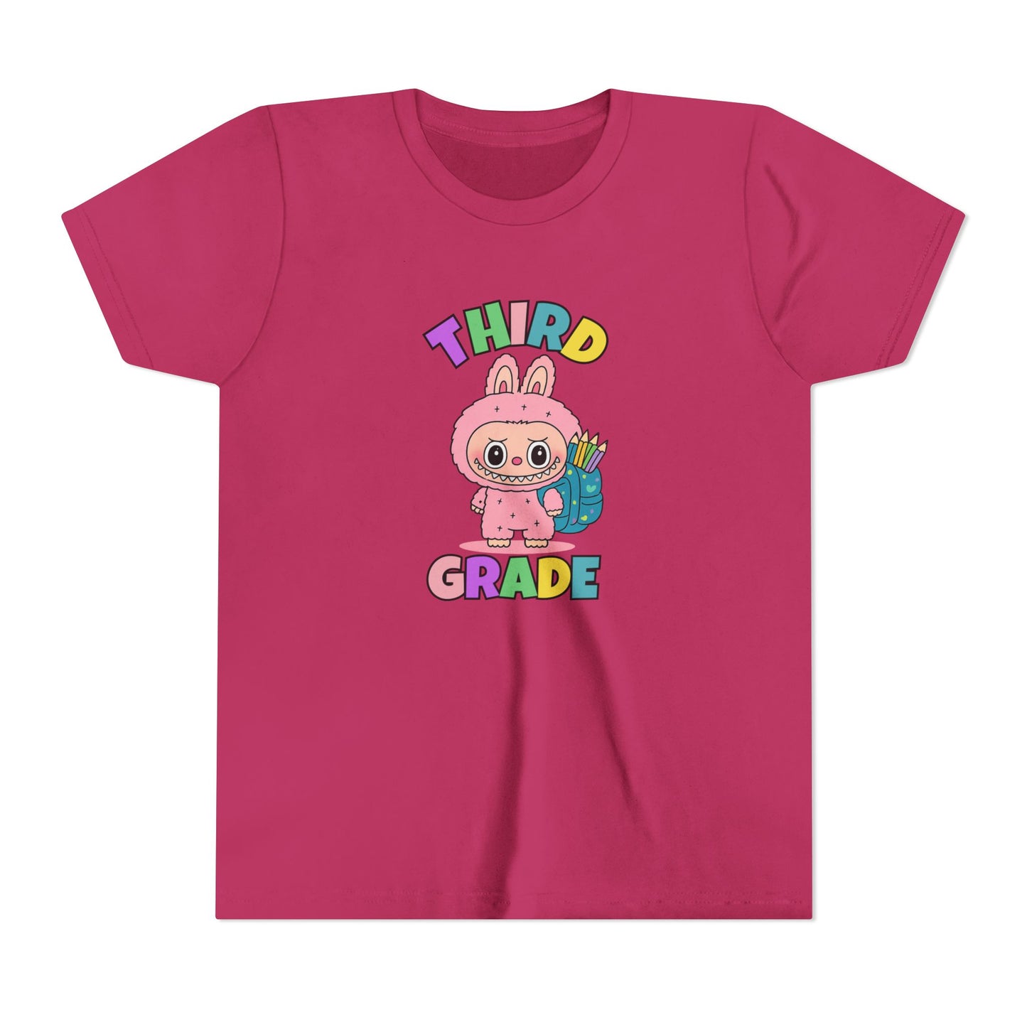 Personalized Back to School Shirt Labubu Grade Tee Birthday Gift Cute School T-shirt