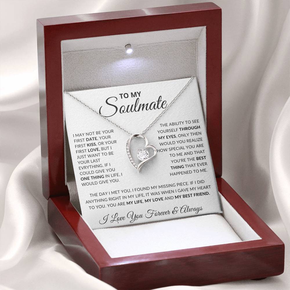 To My Soulmate- Forever Love Necklace