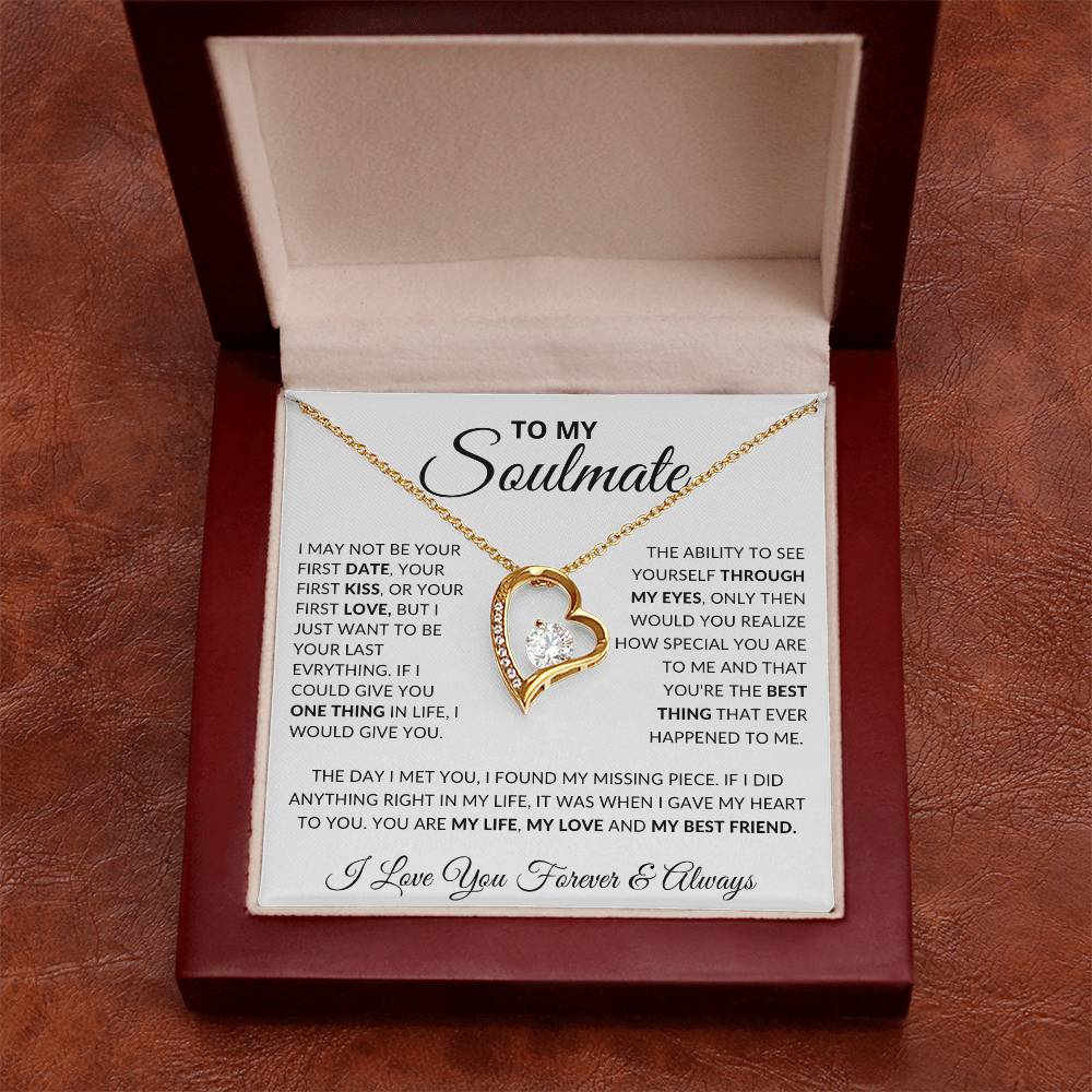 To My Soulmate- Forever Love Necklace