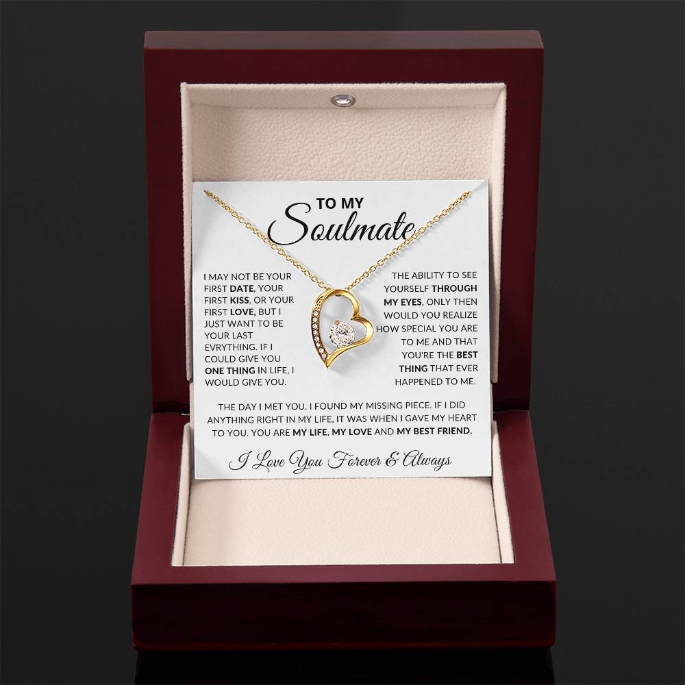 To My Soulmate- Forever Love Necklace