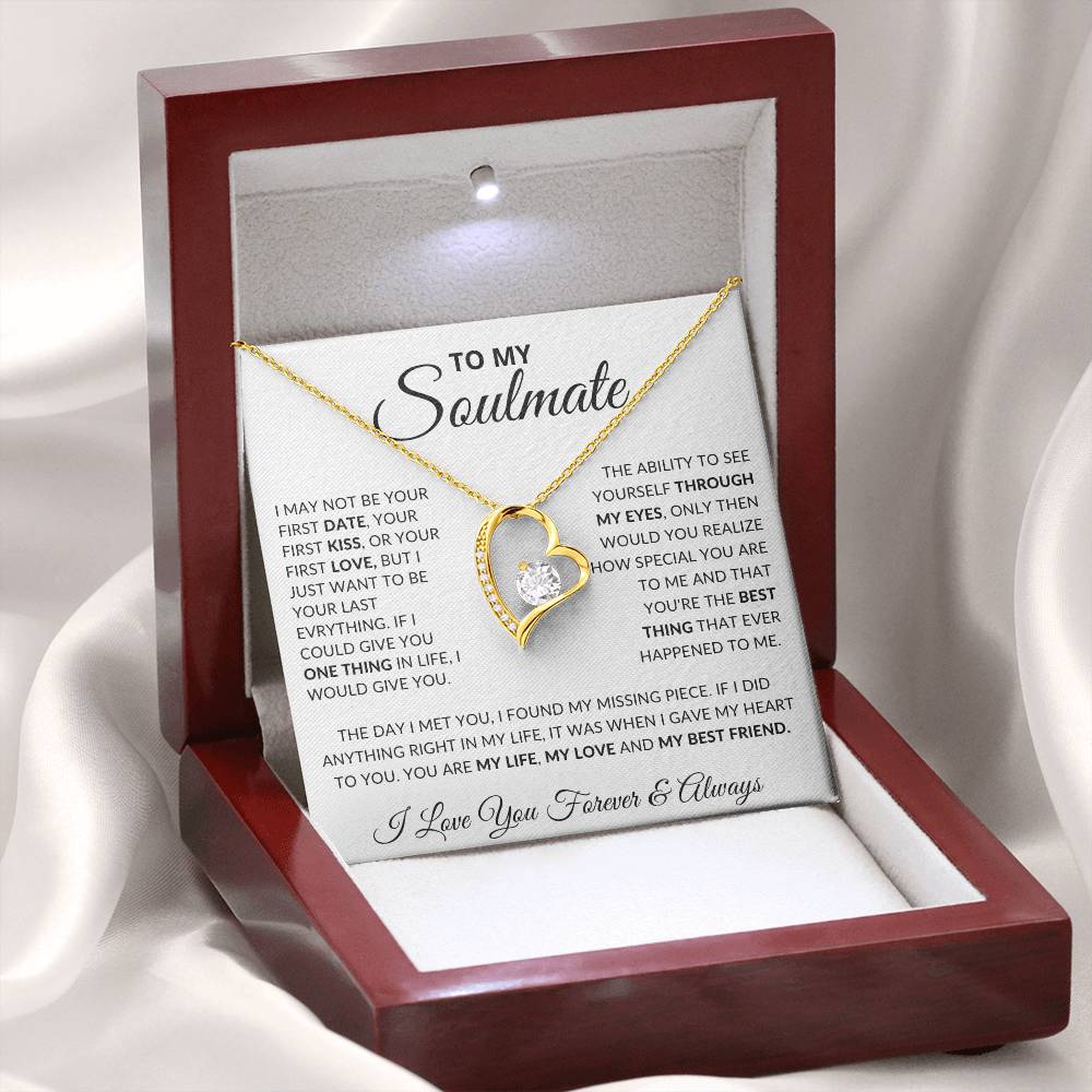 To My Soulmate- Forever Love Necklace