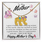 To My Mother Custom Baby Feet Necklace