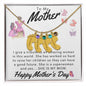 To My Mother Custom Baby Feet Necklace