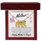 To My Mother Custom Baby Feet Necklace