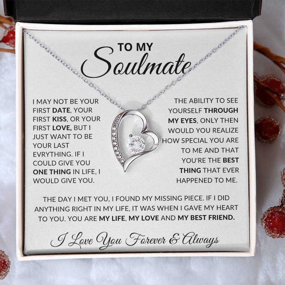 To My Soulmate- Forever Love Necklace