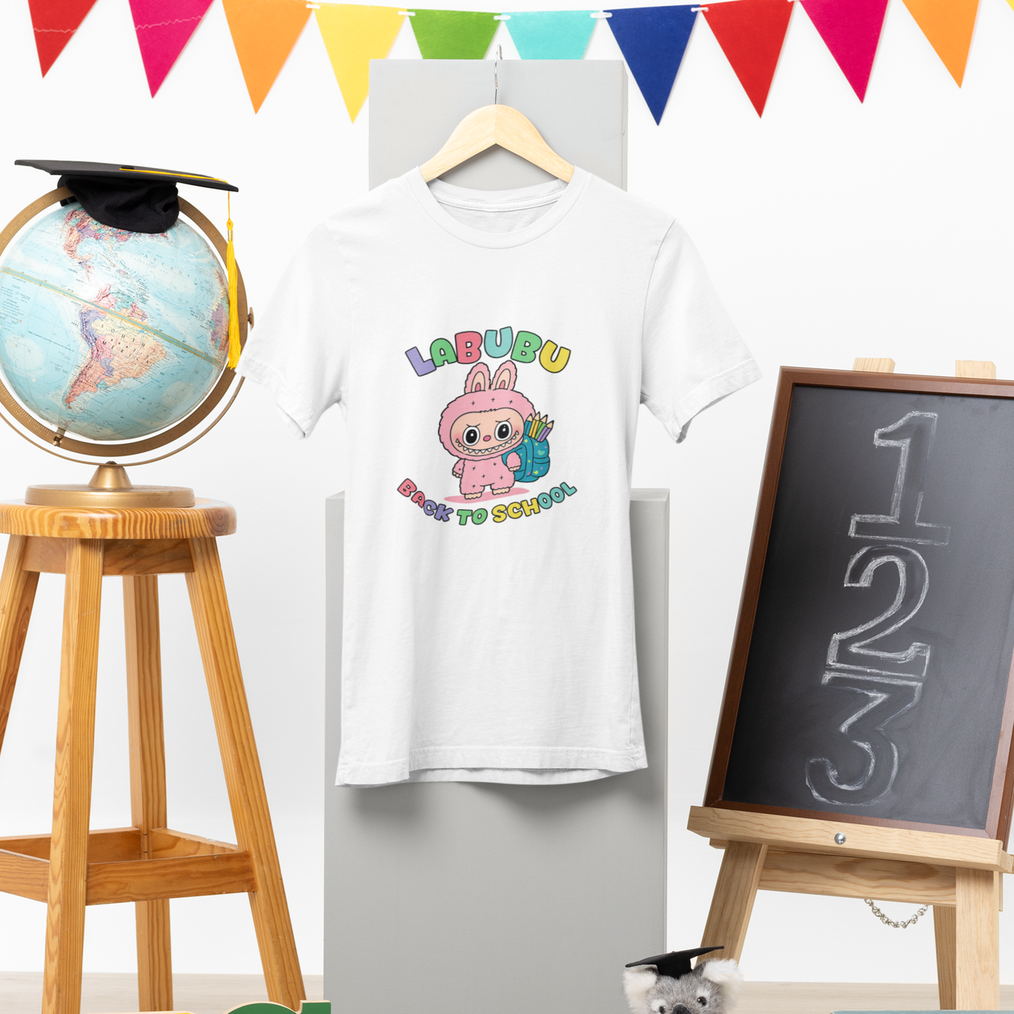 Labubu Back to School Shirt Gift for Daughter Birthday Gift School Spirit Tee