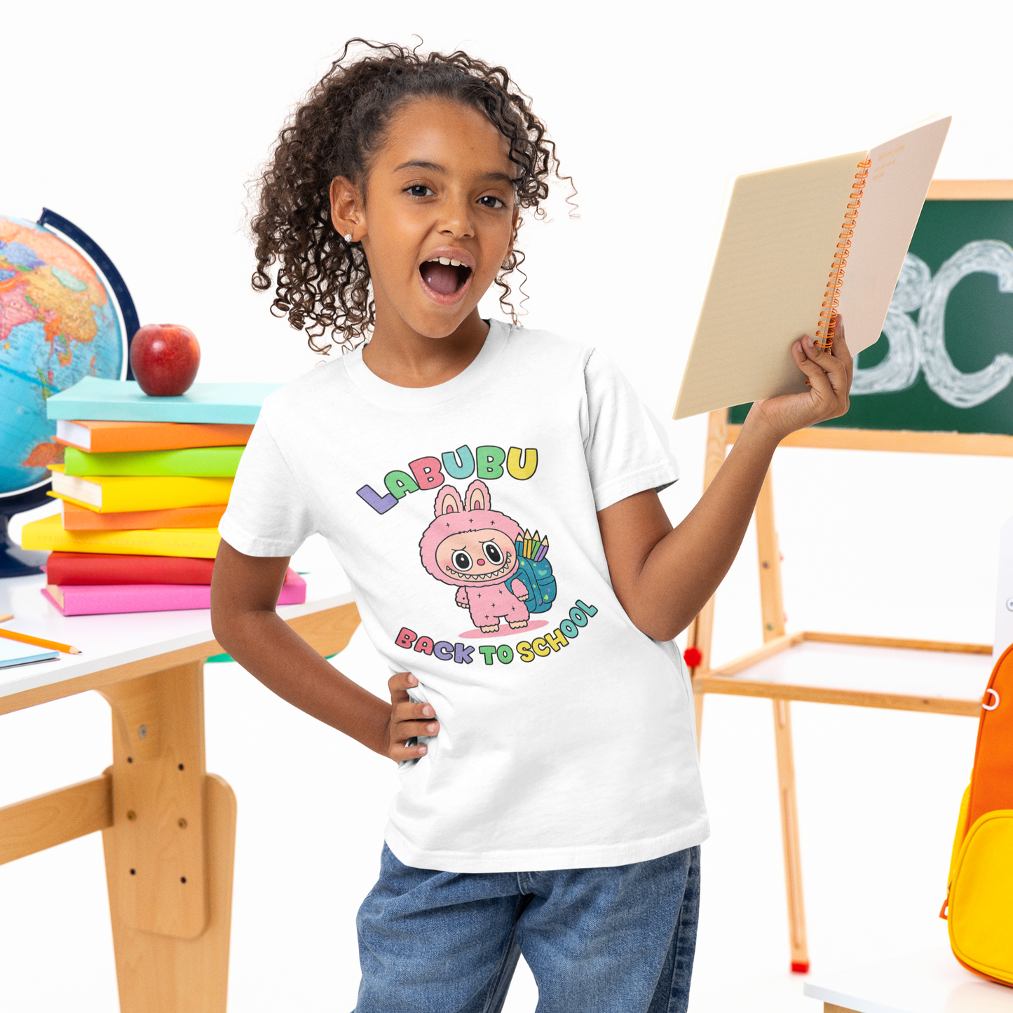Labubu Back to School Shirt Gift for Daughter Birthday Gift School Spirit Tee