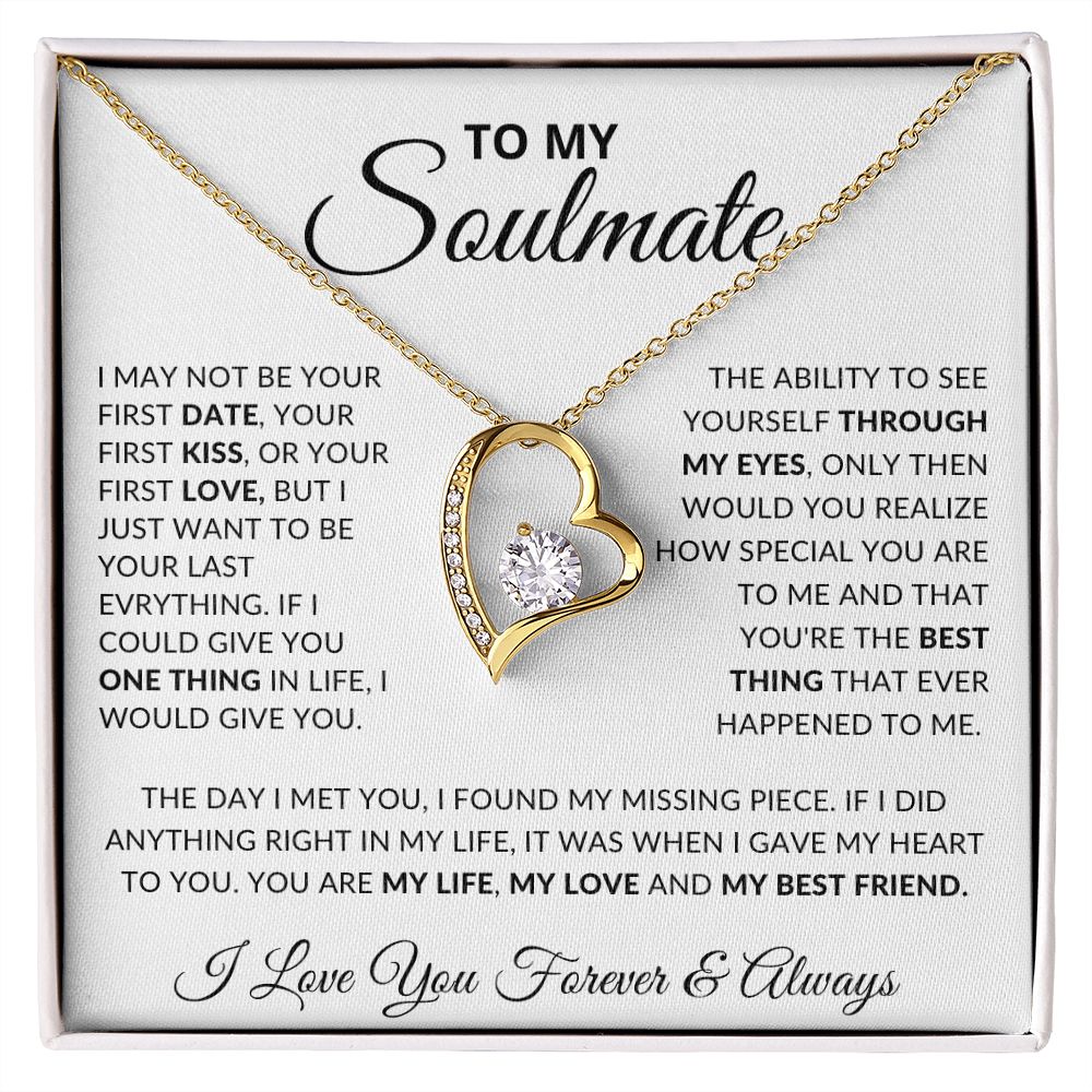 To My Soulmate- Forever Love Necklace