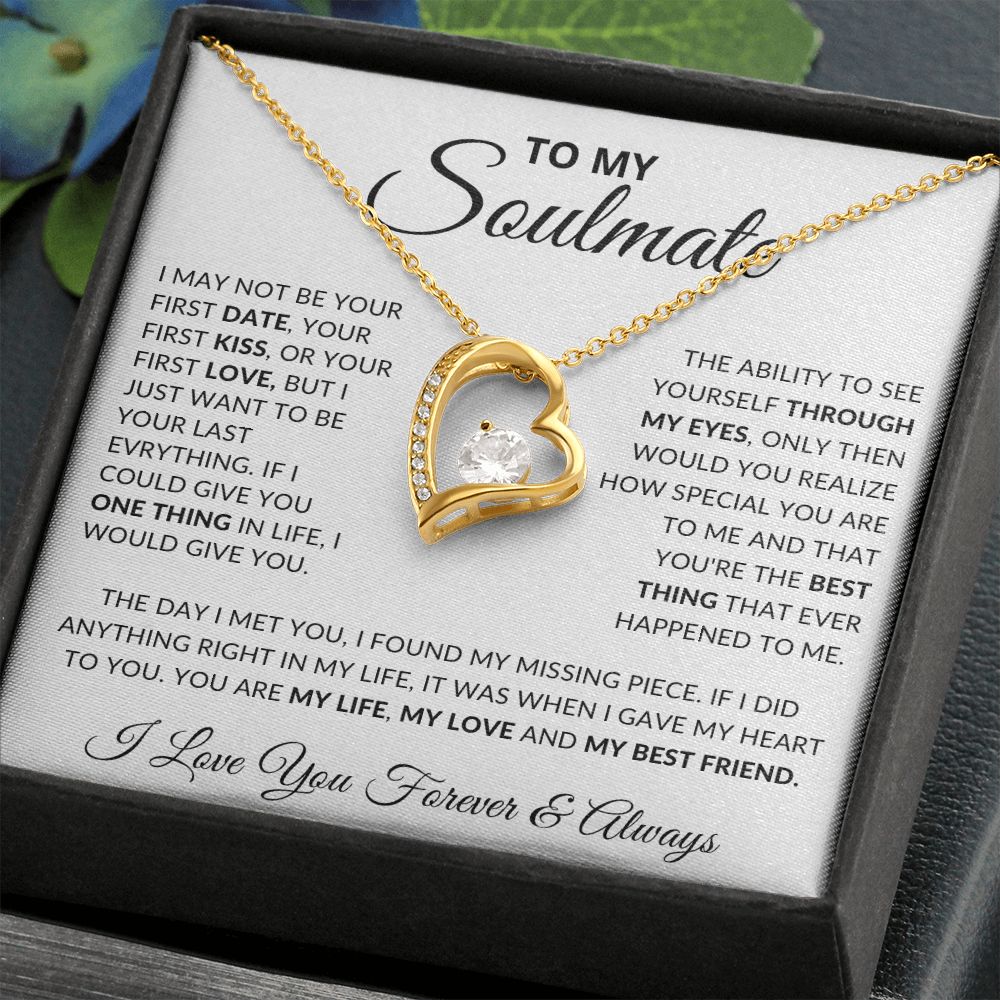 To My Soulmate- Forever Love Necklace