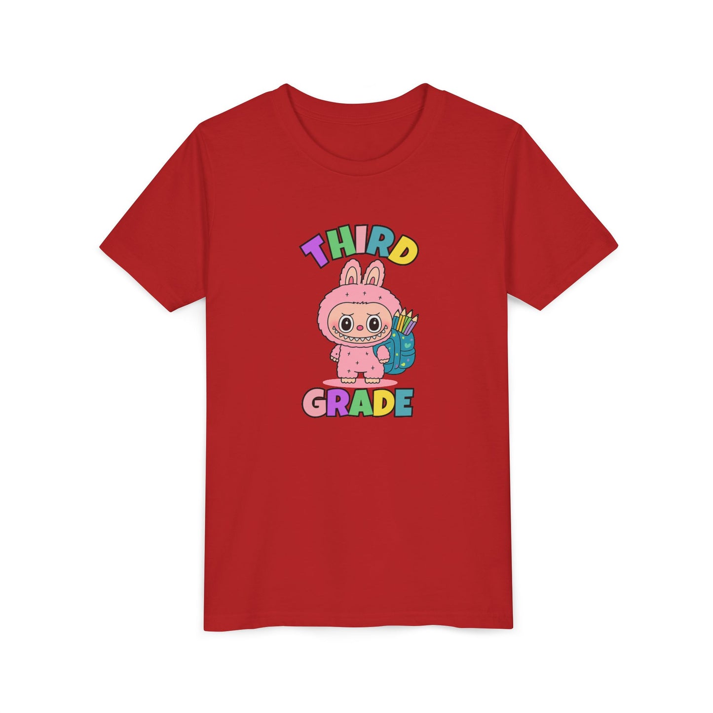 Personalized Back to School Shirt Labubu Grade Tee Birthday Gift Cute School T-shirt