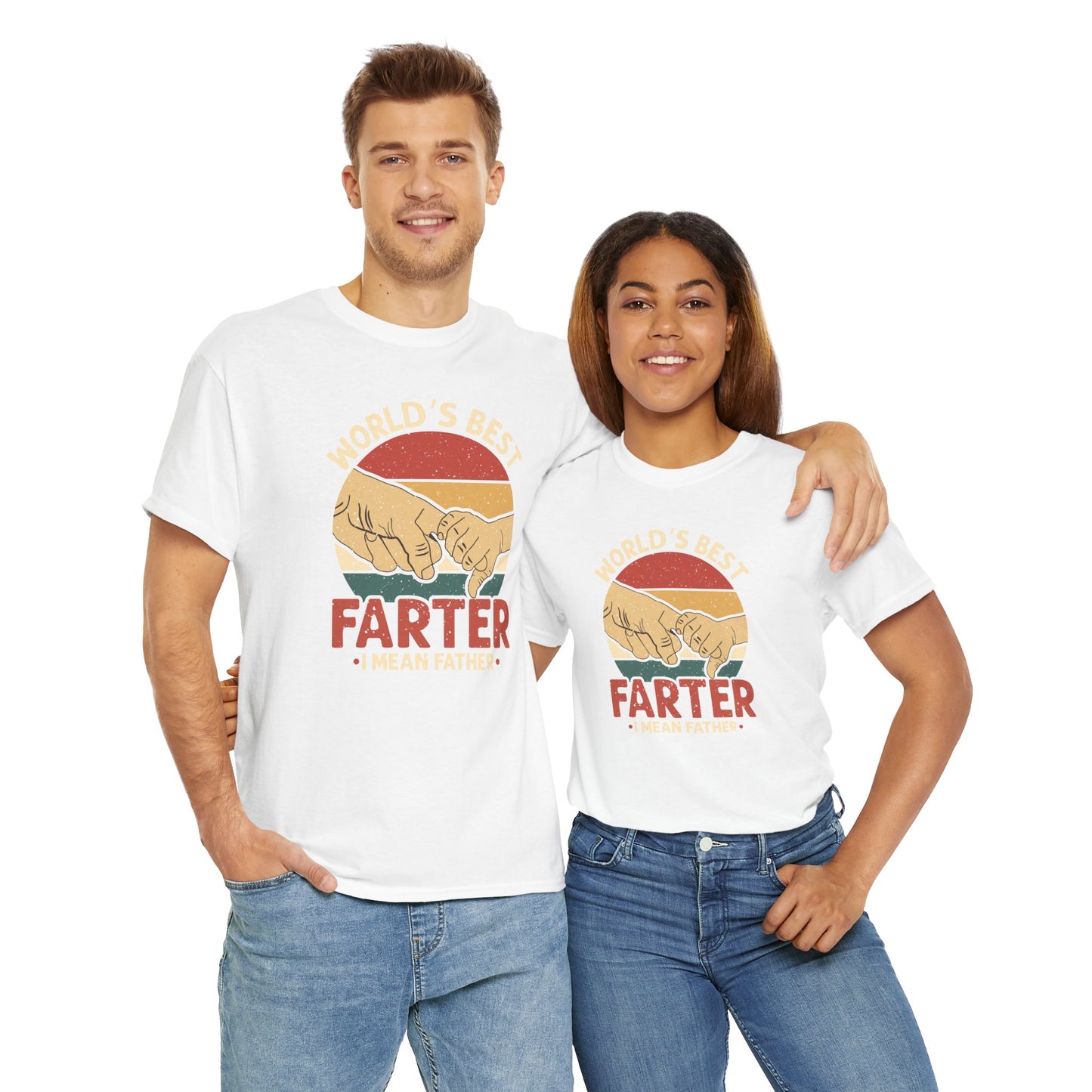 Funny Dad T-Shirt - World's Best Farter Tee - Father's Day Shirt Gift for Him