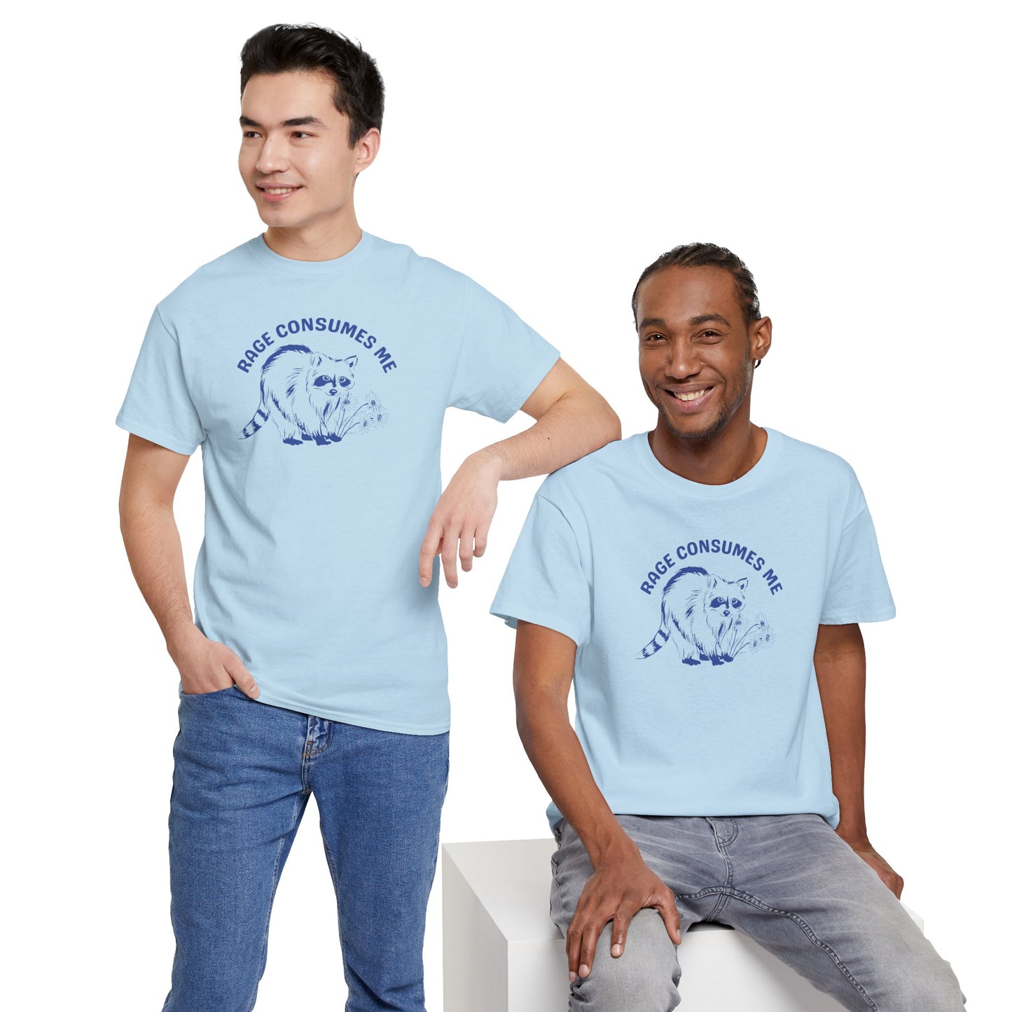 Rage Consumes Me T-Shirt, Gift for Him, Birthday Present, Funny Shirt for Him, Sarcastic Tee, Raccoon Shirt