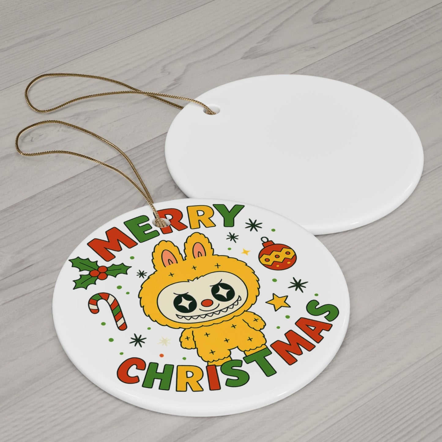 For the Quirky Holiday Decor Lover Labubu Christmas Ornament Holiday Gift