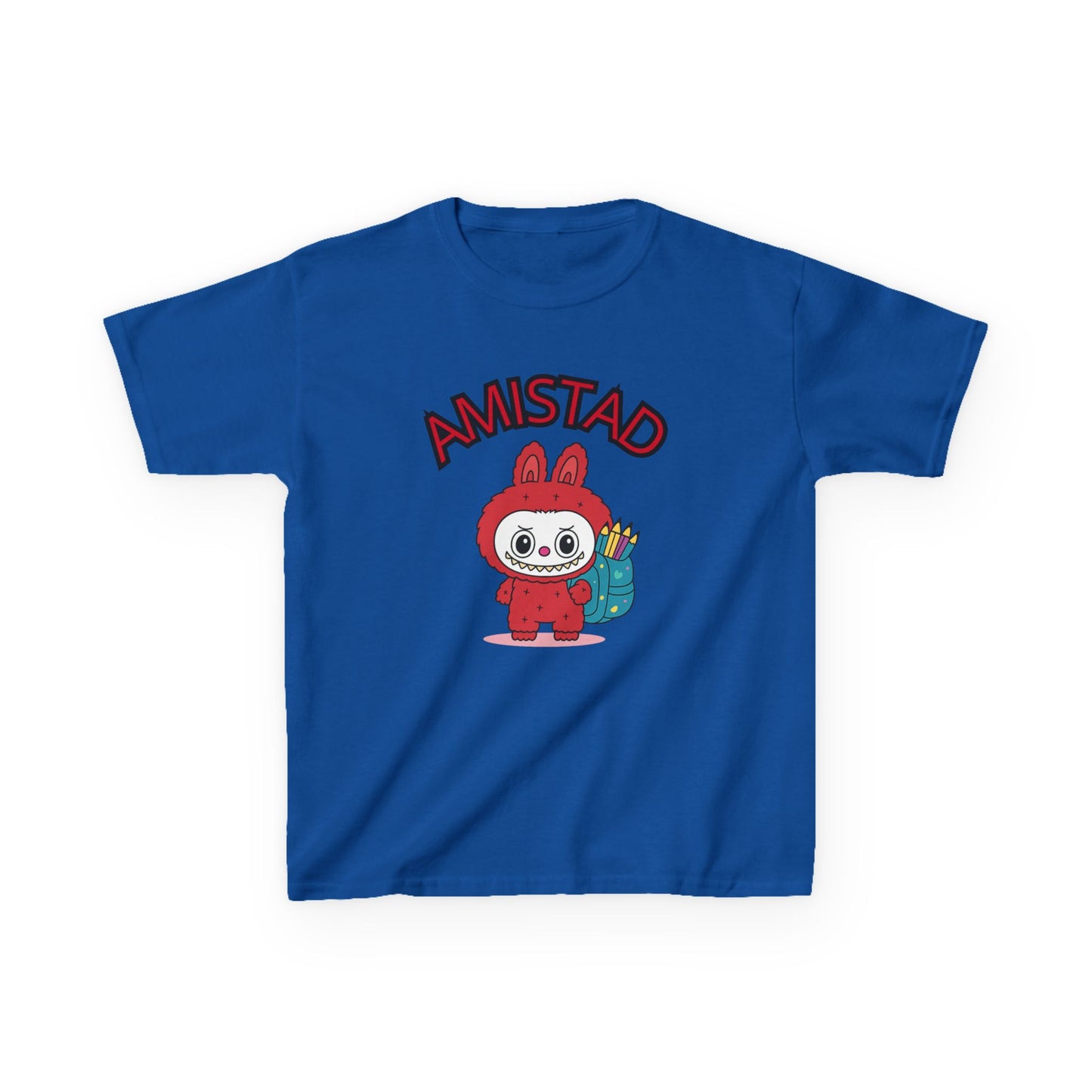 Amistad Kids Tee - Cute Animal Design, Children's Cotton Shirt, Gift for Kids, Back to School Apparel, Birthday Shirt