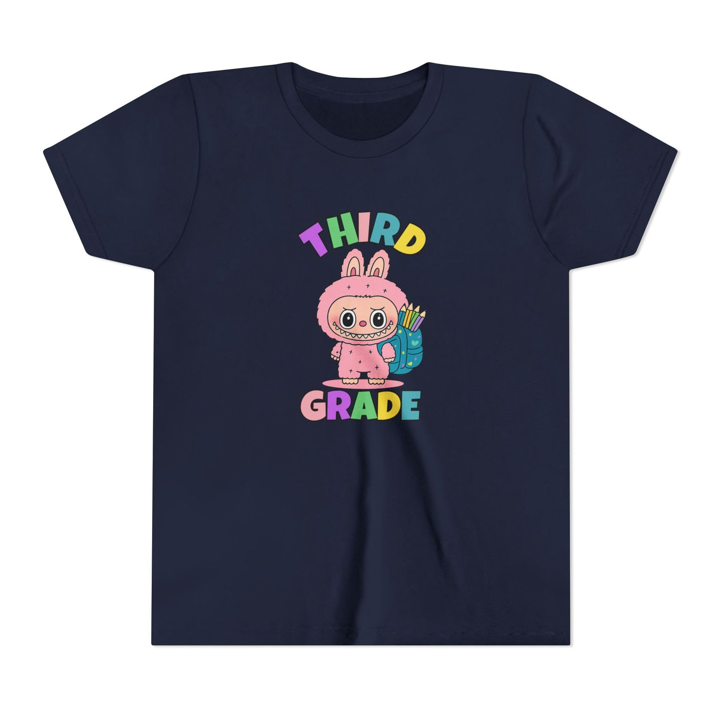 Personalized Back to School Shirt Labubu Grade Tee Birthday Gift Cute School T-shirt
