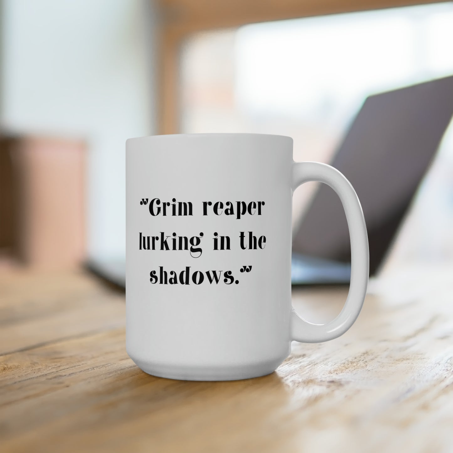 Grim Reaper Lurking in the Shadows Mug