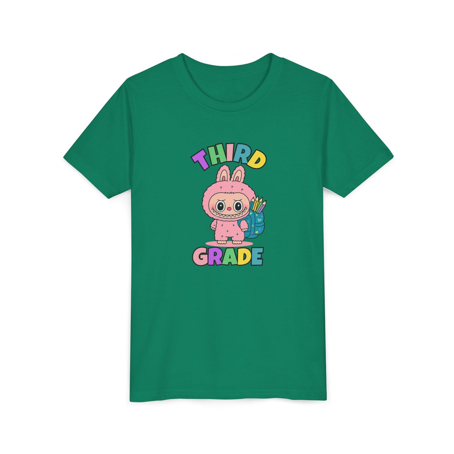 Personalized Back to School Shirt Labubu Grade Tee Birthday Gift Cute School T-shirt