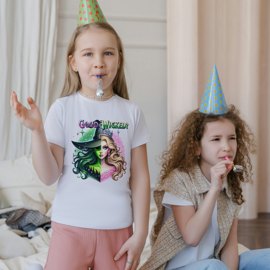 Good vs Wicked Youth Short Sleeve Tee - Fun & Playful Design for Kids
