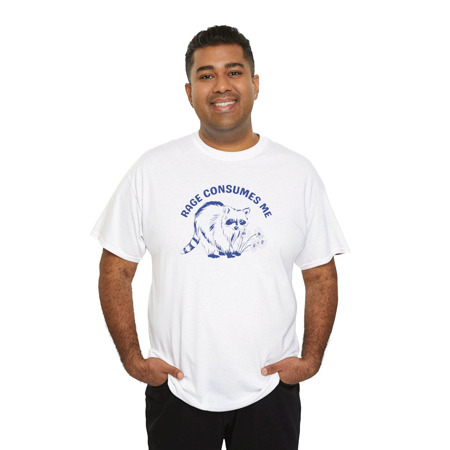 Rage Consumes Me T-Shirt, Gift for Him, Birthday Present, Funny Shirt for Him, Sarcastic Tee, Raccoon Shirt