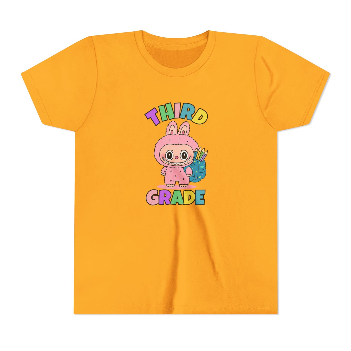 Personalized Back to School Shirt Labubu Grade Tee Birthday Gift Cute School T-shirt