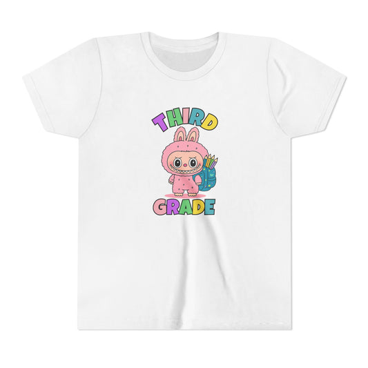 Personalized Back to School Shirt Labubu Grade Tee Birthday Gift Cute School T-shirt
