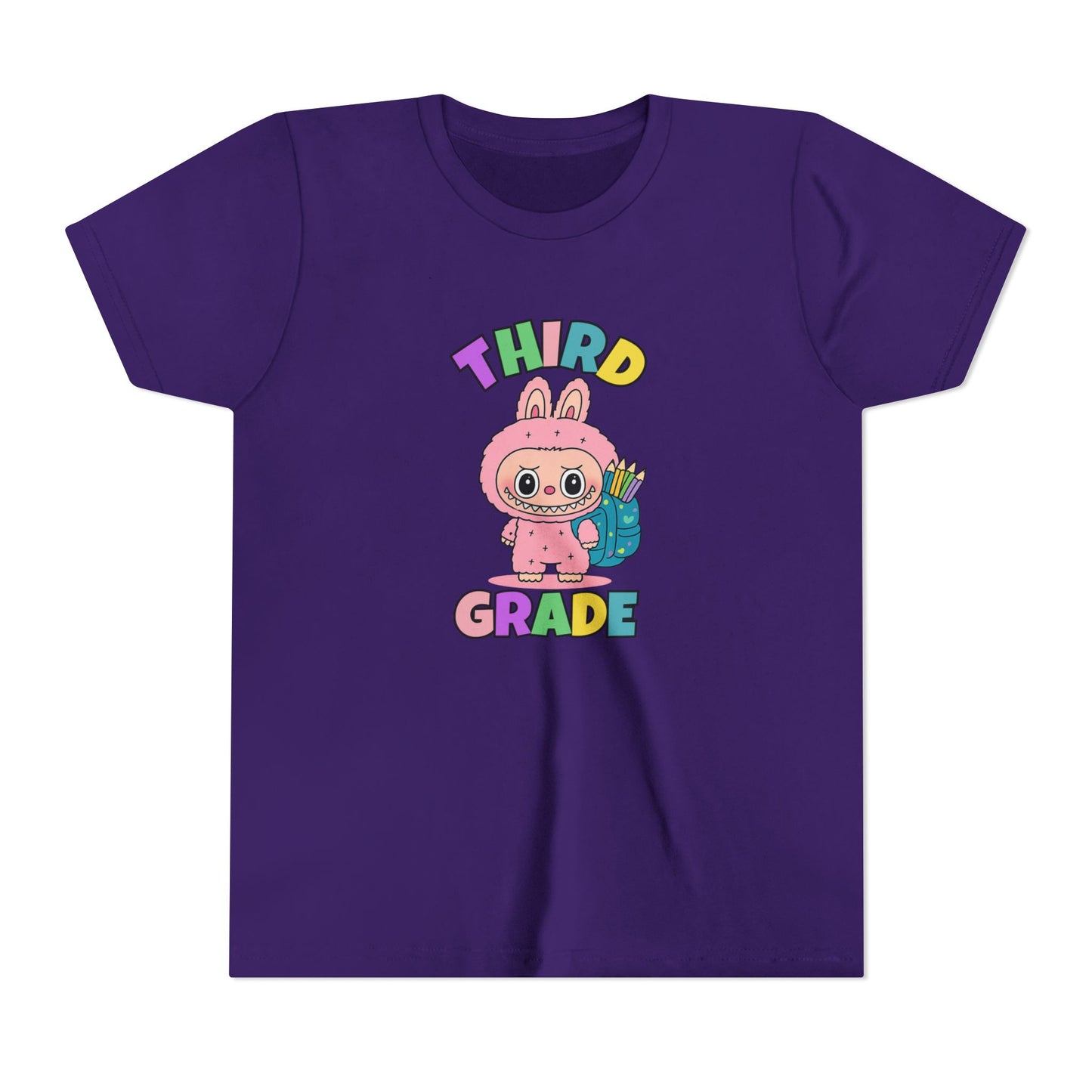 Personalized Back to School Shirt Labubu Grade Tee Birthday Gift Cute School T-shirt