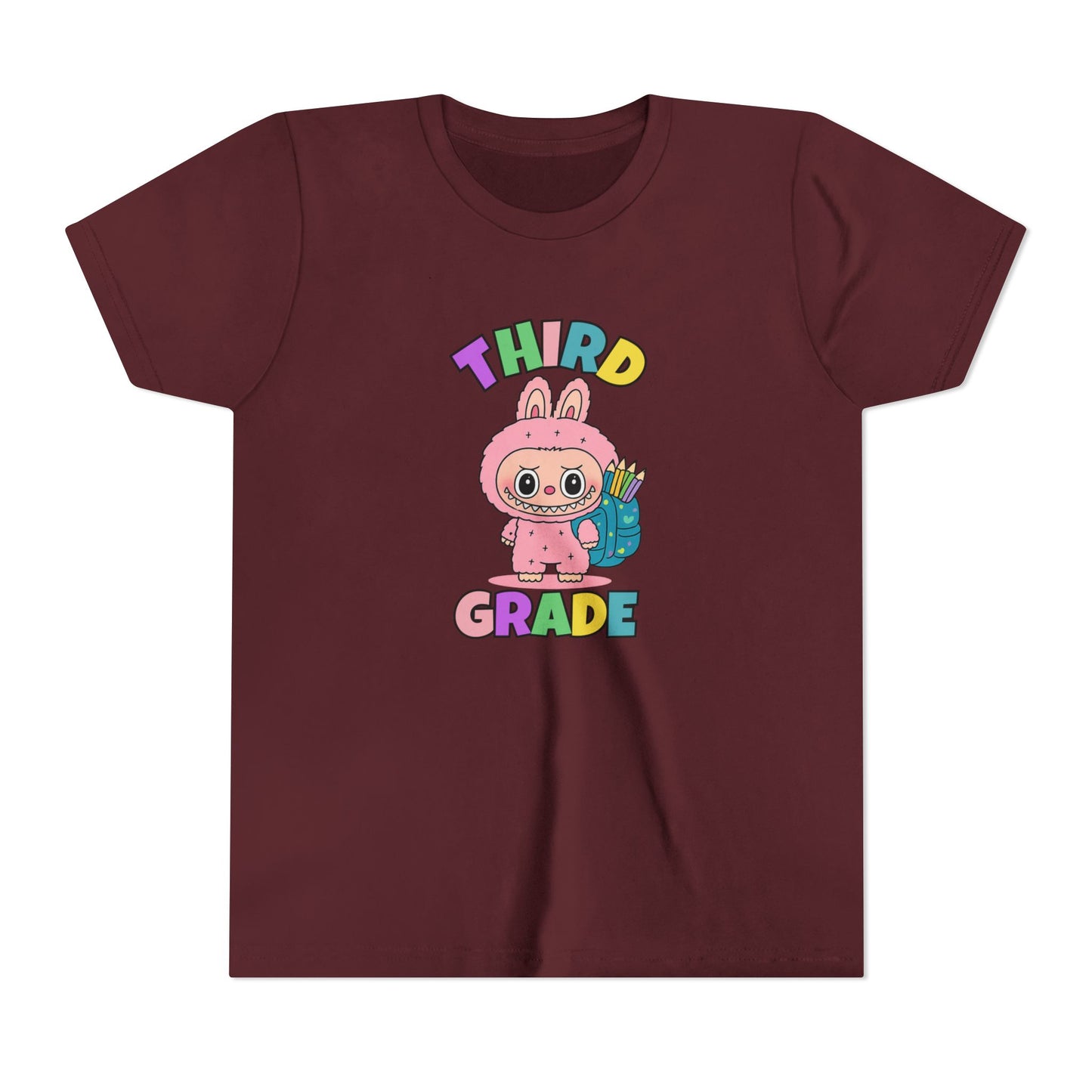 Personalized Back to School Shirt Labubu Grade Tee Birthday Gift Cute School T-shirt