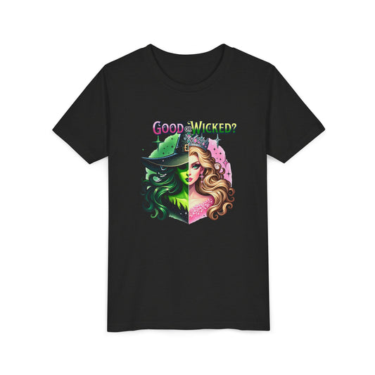 Good vs Wicked Youth Short Sleeve Tee - Fun & Playful Design for Kids