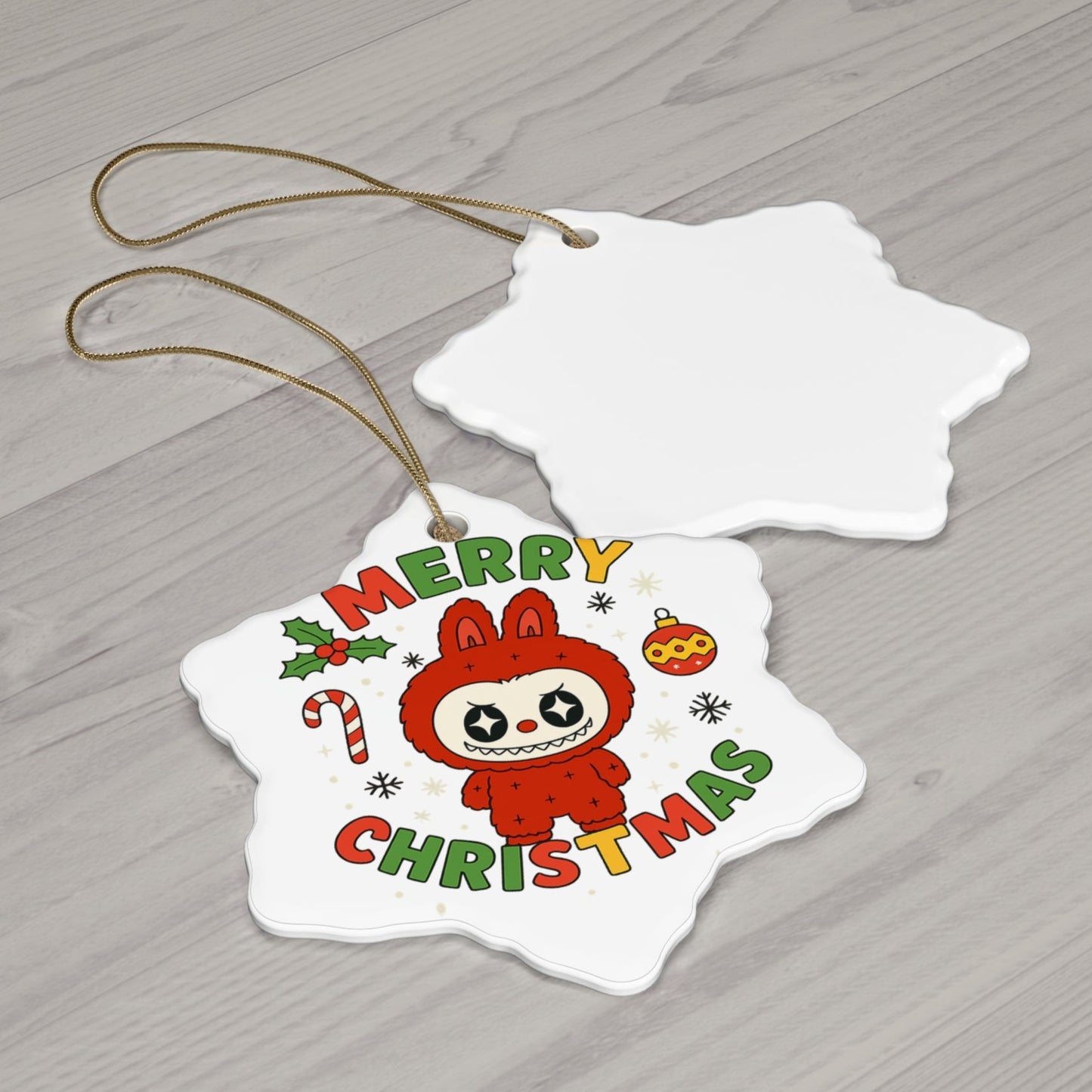 For the Quirky Holiday Decor Lover Labubu Christmas Ornament Holiday Gift