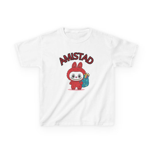 Amistad Kids Tee - Cute Animal Design, Children's Cotton Shirt, Gift for Kids, Back to School Apparel, Birthday Shirt