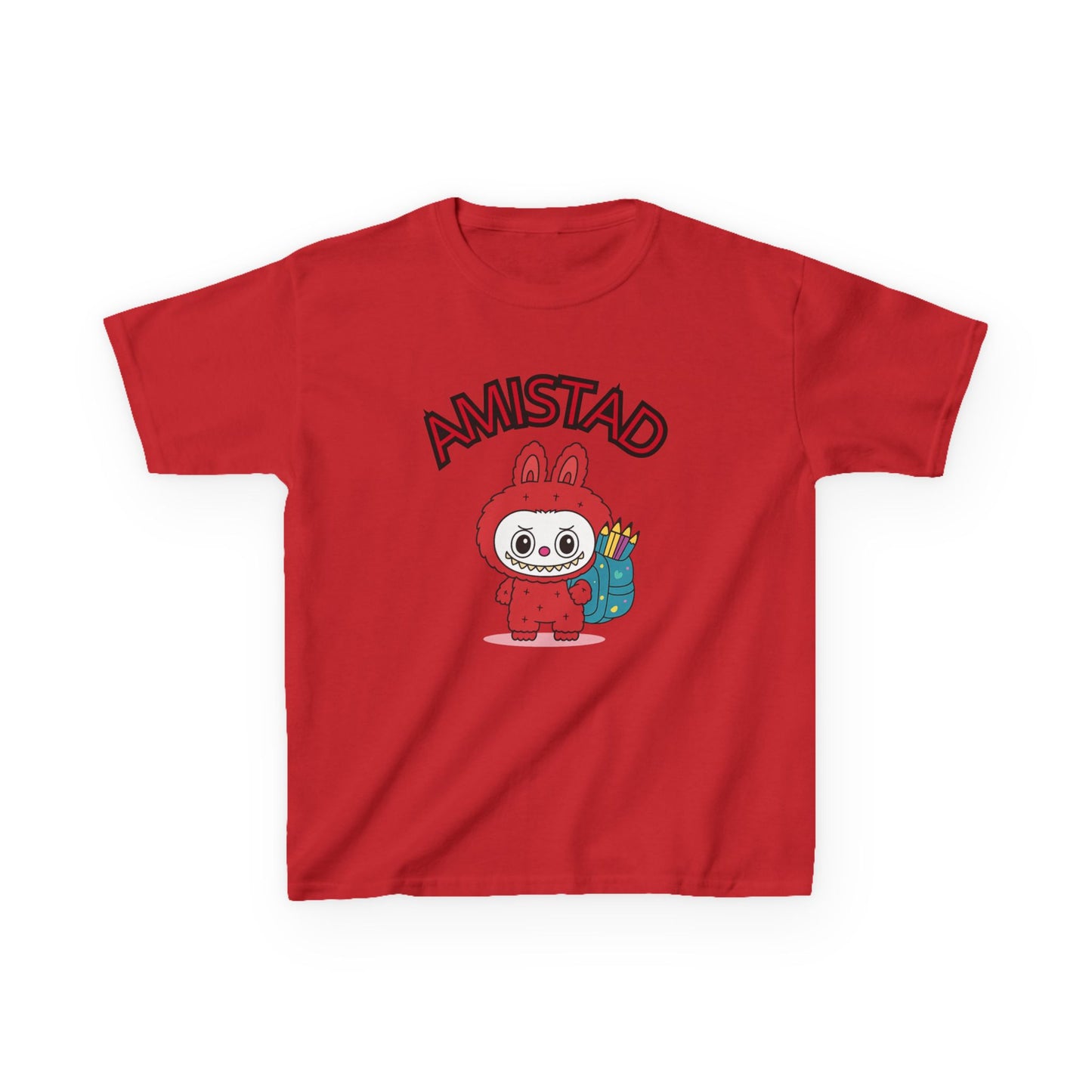 Amistad Kids Tee - Cute Animal Design, Children's Cotton Shirt, Gift for Kids, Back to School Apparel, Birthday Shirt