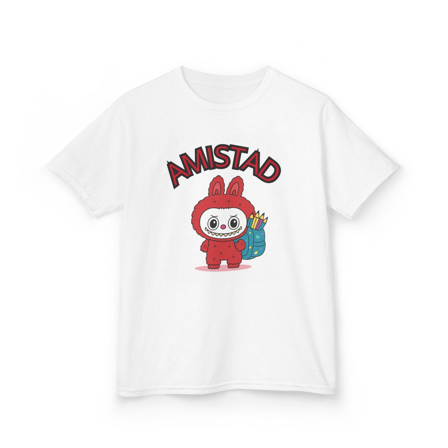 Amistad Kids Tee - Cute Animal Design, Children's Cotton Shirt, Gift for Kids, Back to School Apparel, Birthday Shirt