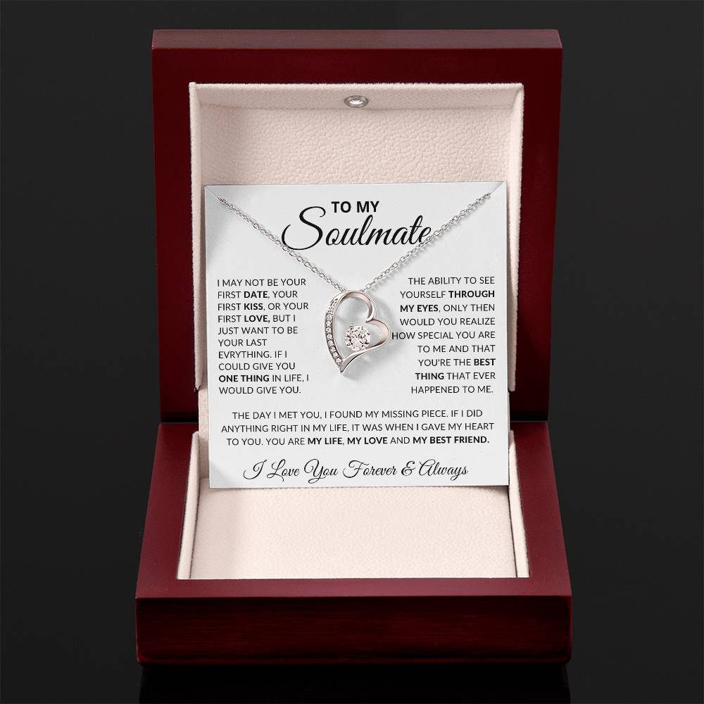 To My Soulmate- Forever Love Necklace