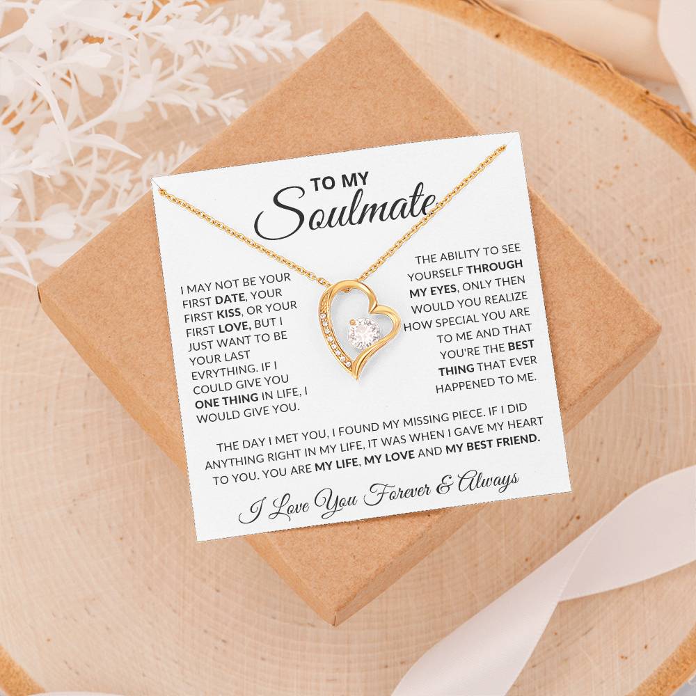 To My Soulmate- Forever Love Necklace