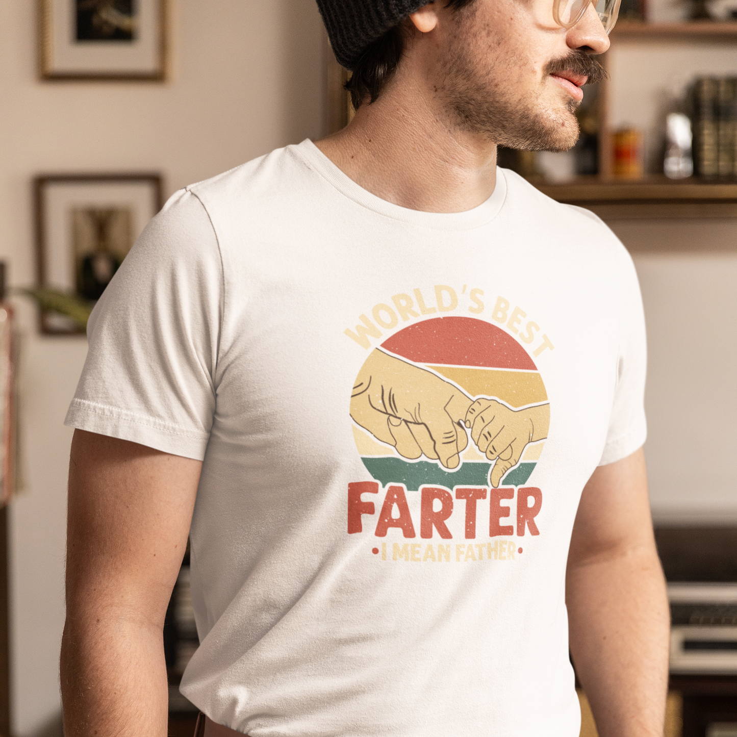 Funny Dad T-Shirt - World's Best Farter Tee - Father's Day Shirt Gift for Him