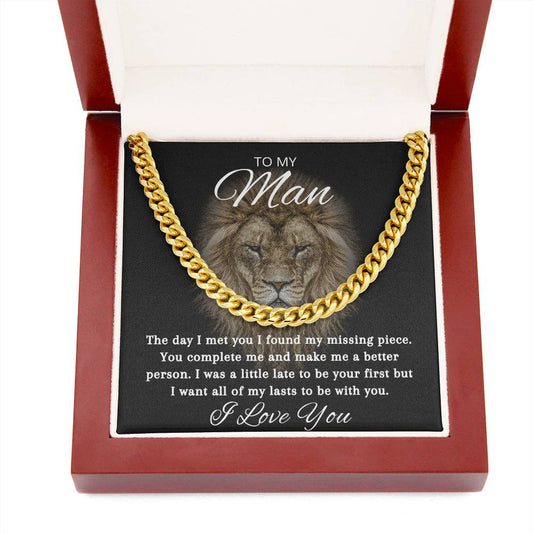 "You’re the Missing Piece to My Soul" Cuban Link Chain