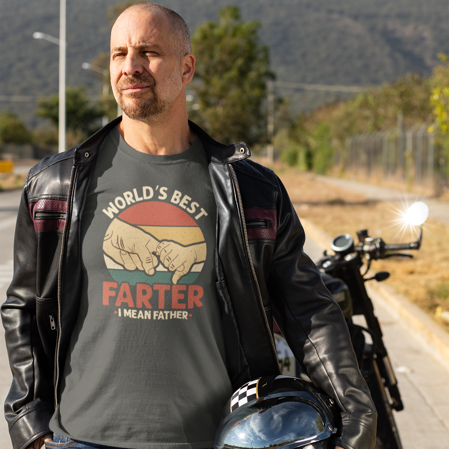Funny Dad T-Shirt - World's Best Farter Tee - Father's Day Shirt Gift for Him