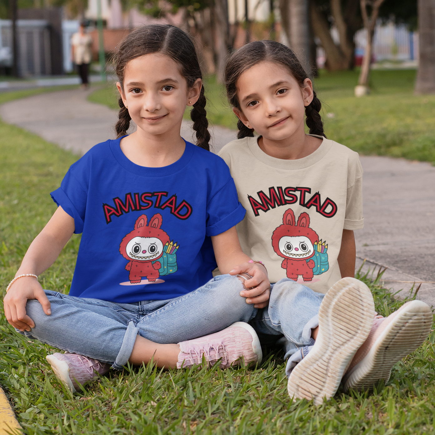 Custom Amistad Labubu Youth Short Sleeve Shirt Gift for Daughter Birthday Gift School Spirit Tee