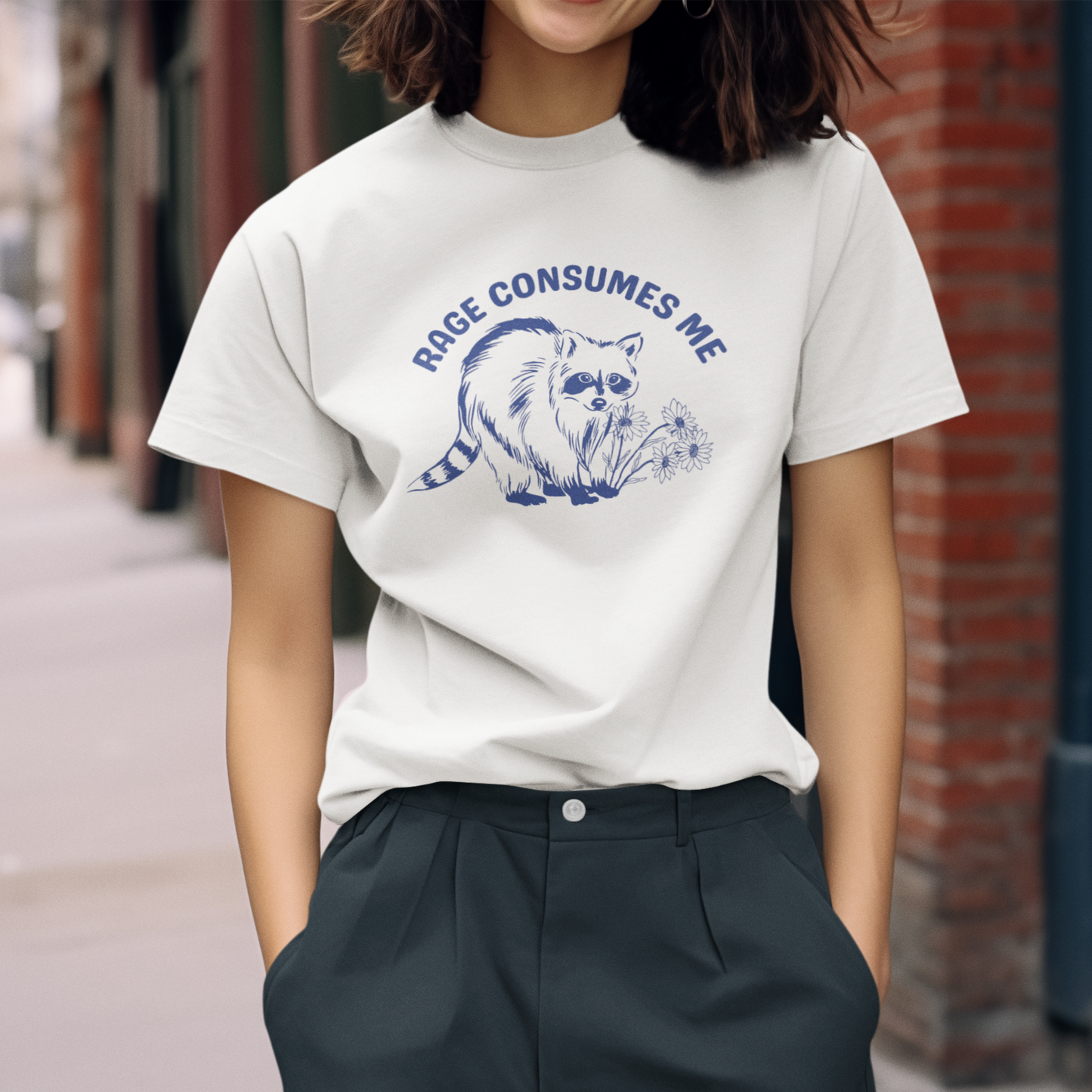 Rage Consumes Me T-Shirt, Gift for Him, Birthday Present, Funny Shirt for Him, Sarcastic Tee, Raccoon Shirt