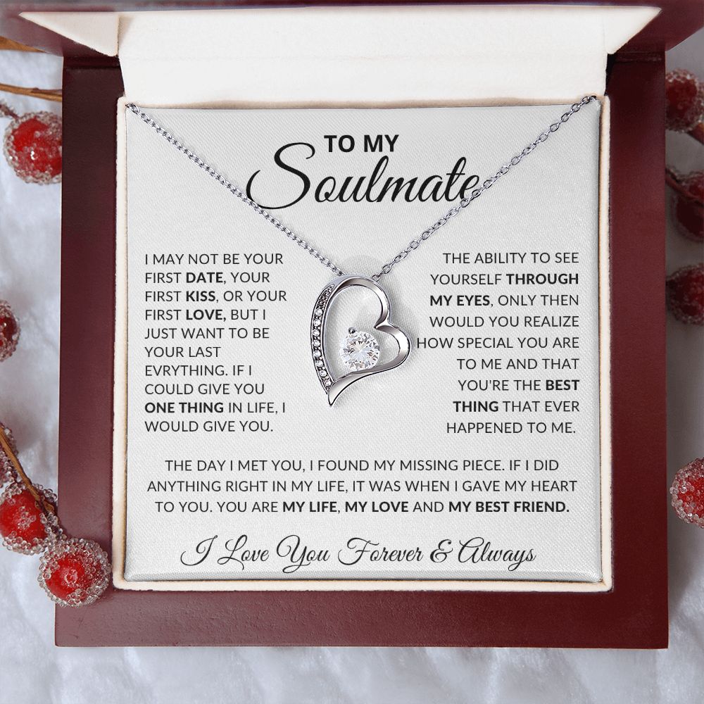 To My Soulmate- Forever Love Necklace
