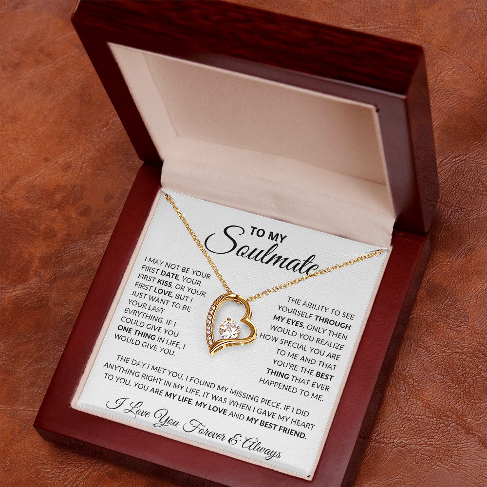 To My Soulmate- Forever Love Necklace